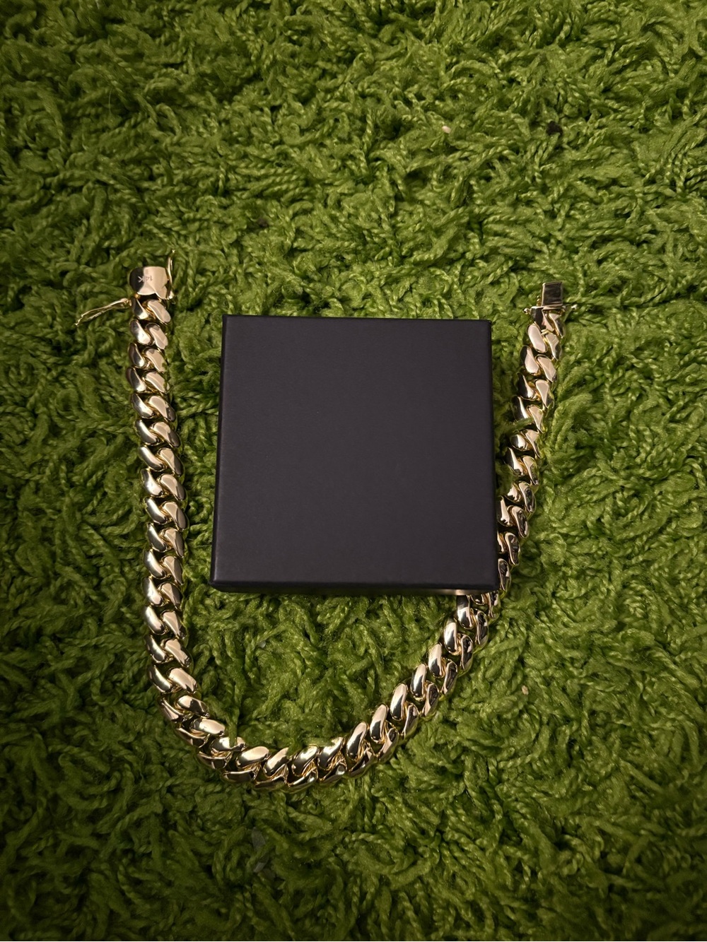 Gold Cuban Link Chain Necklace - Men's Accessory